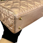 将图片加载到图库查看器，Christian Dior Lady Dior My ABCDior Small Lambskin Cannage Rose Gold GHW
