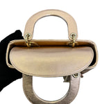 将图片加载到图库查看器，Christian Dior Lady Dior My ABCDior Small Lambskin Cannage Rose Gold GHW
