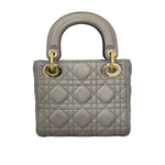 Load image into Gallery viewer, Christian Dior Mini Lady Dior Lambskin Grey GHW
