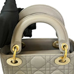 Load image into Gallery viewer, Christian Dior Mini Lady Dior Lambskin Grey GHW
