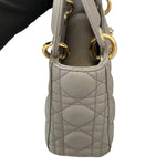 Load image into Gallery viewer, Christian Dior Mini Lady Dior Lambskin Grey GHW
