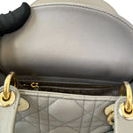 Load image into Gallery viewer, Christian Dior Mini Lady Dior Lambskin Grey GHW
