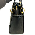 Load image into Gallery viewer, Lady Dior Medium Patent Quilted Black GHW
