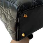 Load image into Gallery viewer, Lady Dior Medium Lambskin Quilted Black GHW
