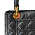 Load image into Gallery viewer, Lady Dior Medium Lambskin Quilted Black GHW
