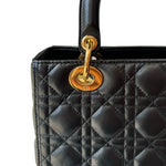 Load image into Gallery viewer, Lady Dior Medium Lambskin Quilted Black GHW
