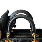 Load image into Gallery viewer, Lady Dior Medium Lambskin Quilted Black GHW
