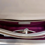 Charger l&#39;image dans la galerie, Bulgari Serpenti Forever Shoulder Bag, White Calfskin, Palladium Hardware
