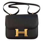 Load image into Gallery viewer, Hermès Constance III Mini – Black Epsom Leather, 24kt -Plated Gold Hardware
