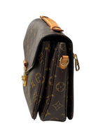 Load image into Gallery viewer, Designer handbag with monogram pattern on a white background
