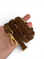 Load image into Gallery viewer, Prada Medium Bonnie Shoulder Bag – Brown Suede Gold-tone Hardware
