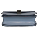 将图片加载到图库查看器，Celine Medium Classic Box Light Blue Silver Tone Hardware
