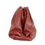 Charger l&#39;image dans la galerie, Bottega Veneta Butter Calf the Pouch Oversized Clutch Rust
