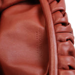 Charger l&#39;image dans la galerie, Bottega Veneta Butter Calf the Pouch Oversized Clutch Rust
