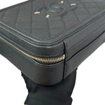 Load image into Gallery viewer, Caviar Quilted Medium CC Filigree Vanity Case Black GHW
