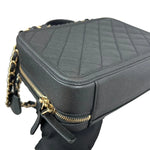 Load image into Gallery viewer, Caviar Quilted Medium CC Filigree Vanity Case Black GHW
