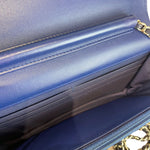 Load image into Gallery viewer, Wallet on Chain WOC Lambskin Blue Ombre SHW
