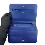 Load image into Gallery viewer, Wallet on Chain WOC Lambskin Blue Ombre SHW
