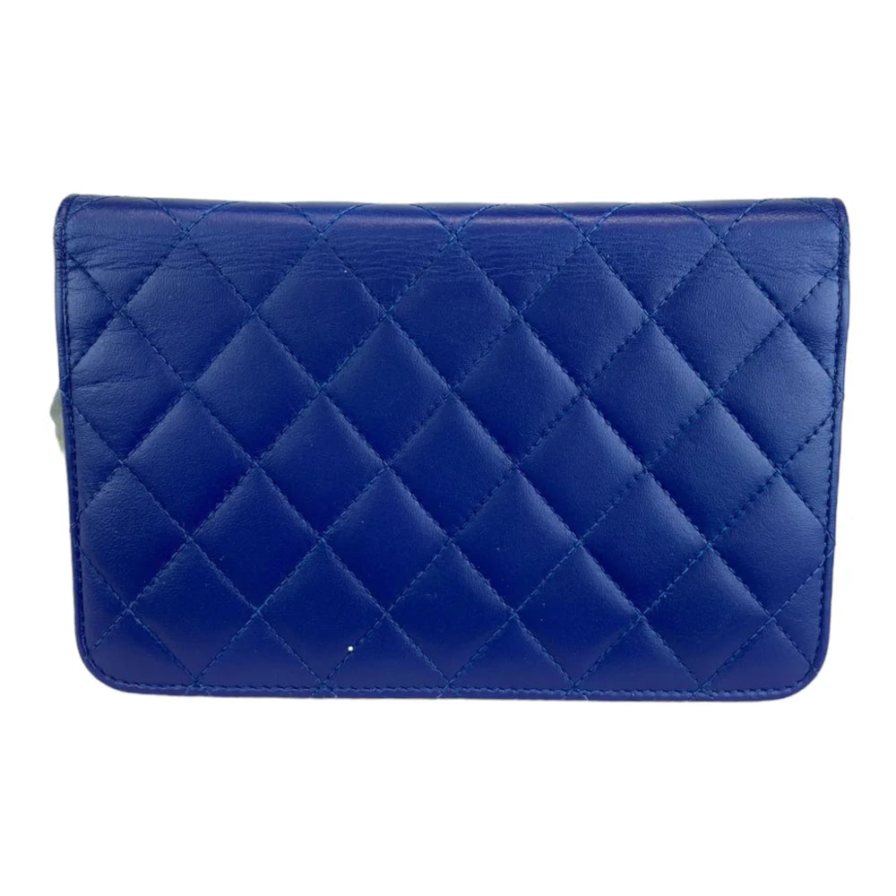 Wallet on Chain WOC Lambskin Blue Ombre SHW