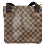 将图片加载到图库查看器，Louis Vuitton Brooklyn Flat Pochette Damier Ebene Brown GHW
