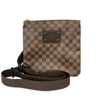 Load image into Gallery viewer, Louis Vuitton Brooklyn Flat Pochette Damier Ebene Brown Gold Tone Hardware
