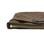 Load image into Gallery viewer, Louis Vuitton Brooklyn Flat Pochette Damier Ebene Brown Gold Tone Hardware
