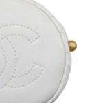 Load image into Gallery viewer, Chanel Pearl Drawstring Bucket Mini Calfskin Quilted White GHW
