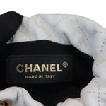 Load image into Gallery viewer, Chanel Pearl Drawstring Bucket Mini Calfskin Quilted White GHW
