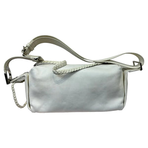 Dioraddict Crossbody Leather Bag White SHW