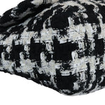 将图片加载到图库查看器，Chanel 19 Flap Large Ribbon Houndstooth Tweed Black White MHW
