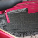 将图片加载到图库查看器，Christian Dior Medium Lady Dior Lambskin Cannage Pink GHW
