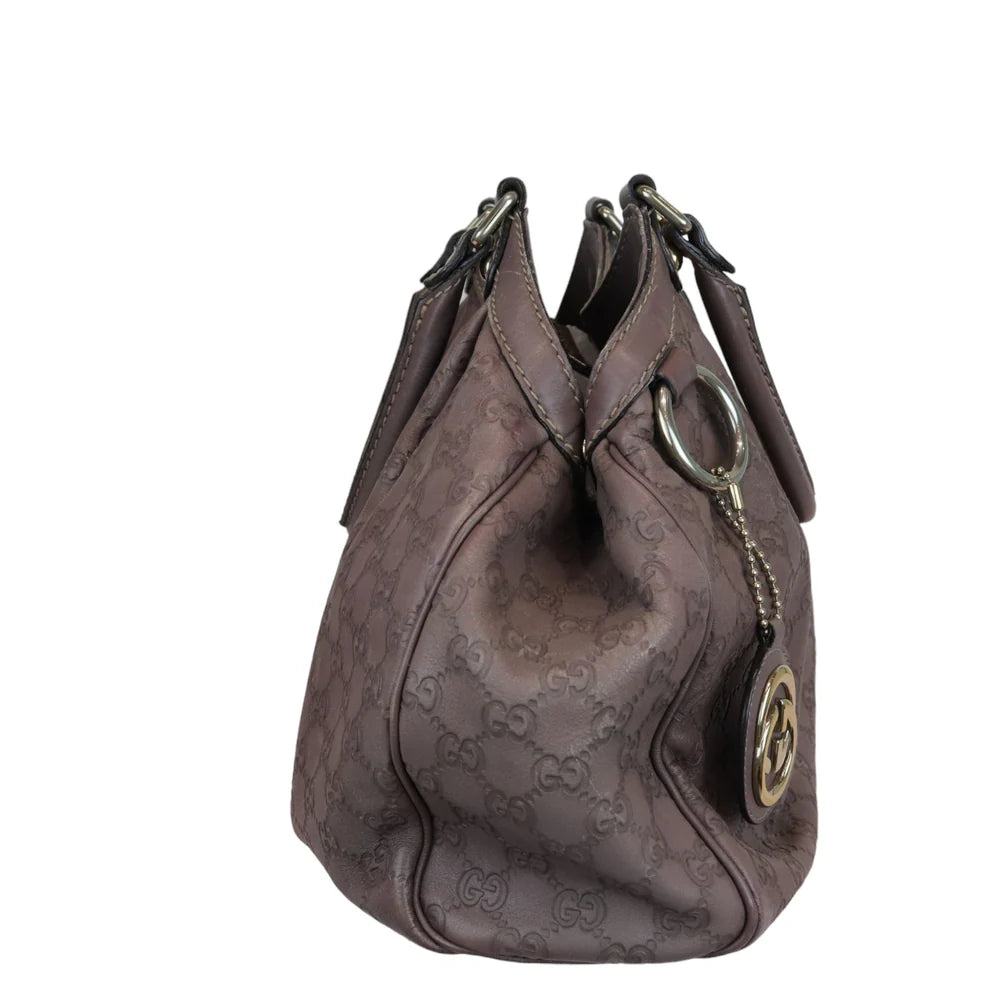 Sukey Tote Medium Guccissima Signature Mauve GHW