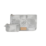 Load image into Gallery viewer, Louis Vuitton Pouch Bag Set Damier Salt Stone Grey SHW
