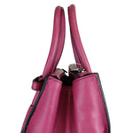 Load image into Gallery viewer, Prada Twin Pocket Leather Satchel Pink Silver Tone Hardware
