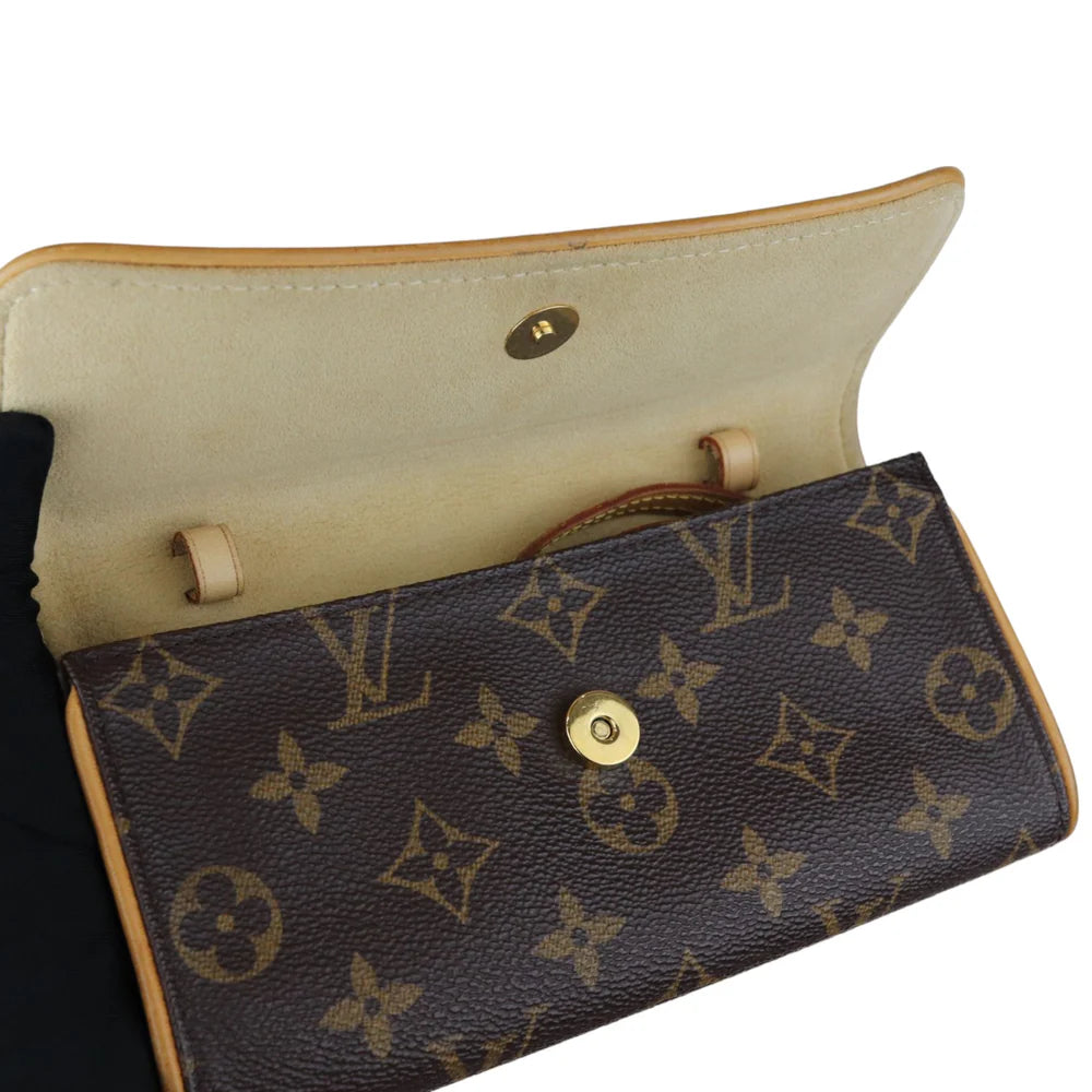 Louis Vuitton Twin Pochette PM Monogram Brown GHW