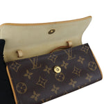 将图片加载到图库查看器，Louis Vuitton Twin Pochette PM Monogram Brown GHW
