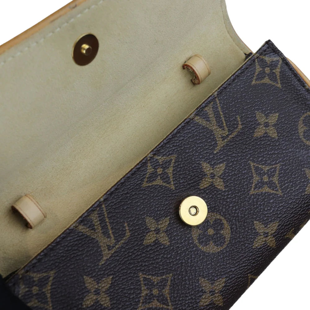 Louis Vuitton Twin Pochette PM Monogram Brown GHW