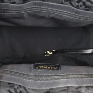 Chanel Travel Tote Medium Nylon Black GHW