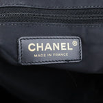 将图片加载到图库查看器，Chanel Travel Tote Medium Nylon Black Gold Tone Hardware
