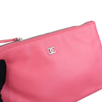 将图片加载到图库查看器，Chanel 22 Drawstring Rainbow Hardware Calfskin Quilted Pink
