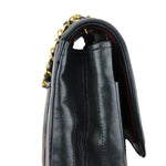 将图片加载到图库查看器，Chanel Vintage Single Flap Small Calfskin Black GHW
