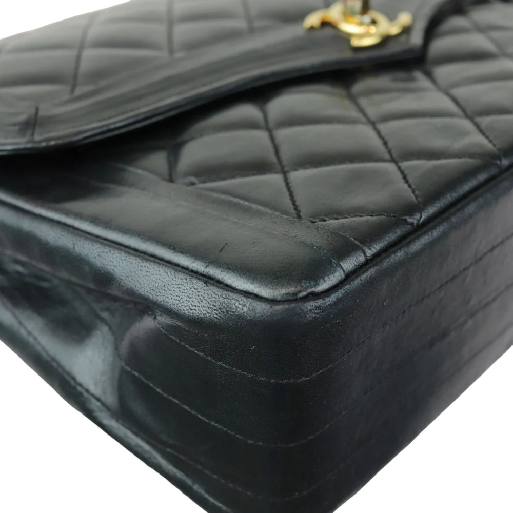 Chanel Vintage Single Flap Small Calfskin Black GHW