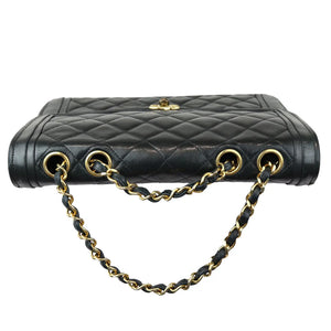 Chanel Vintage Single Flap Small Calfskin Black GHW