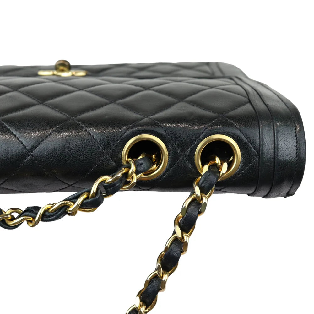 Chanel Vintage Single Flap Small Calfskin Black GHW