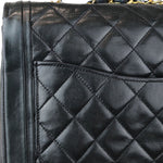 将图片加载到图库查看器，Chanel Vintage Single Flap Small Calfskin Black GHW
