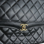 将图片加载到图库查看器，Chanel Vintage Single Flap Small Calfskin Black GHW
