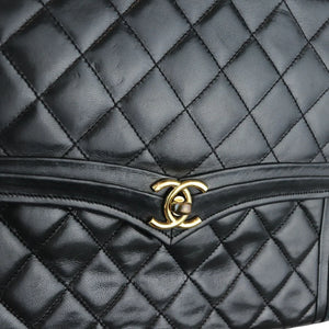 Chanel Vintage Single Flap Small Calfskin Black GHW