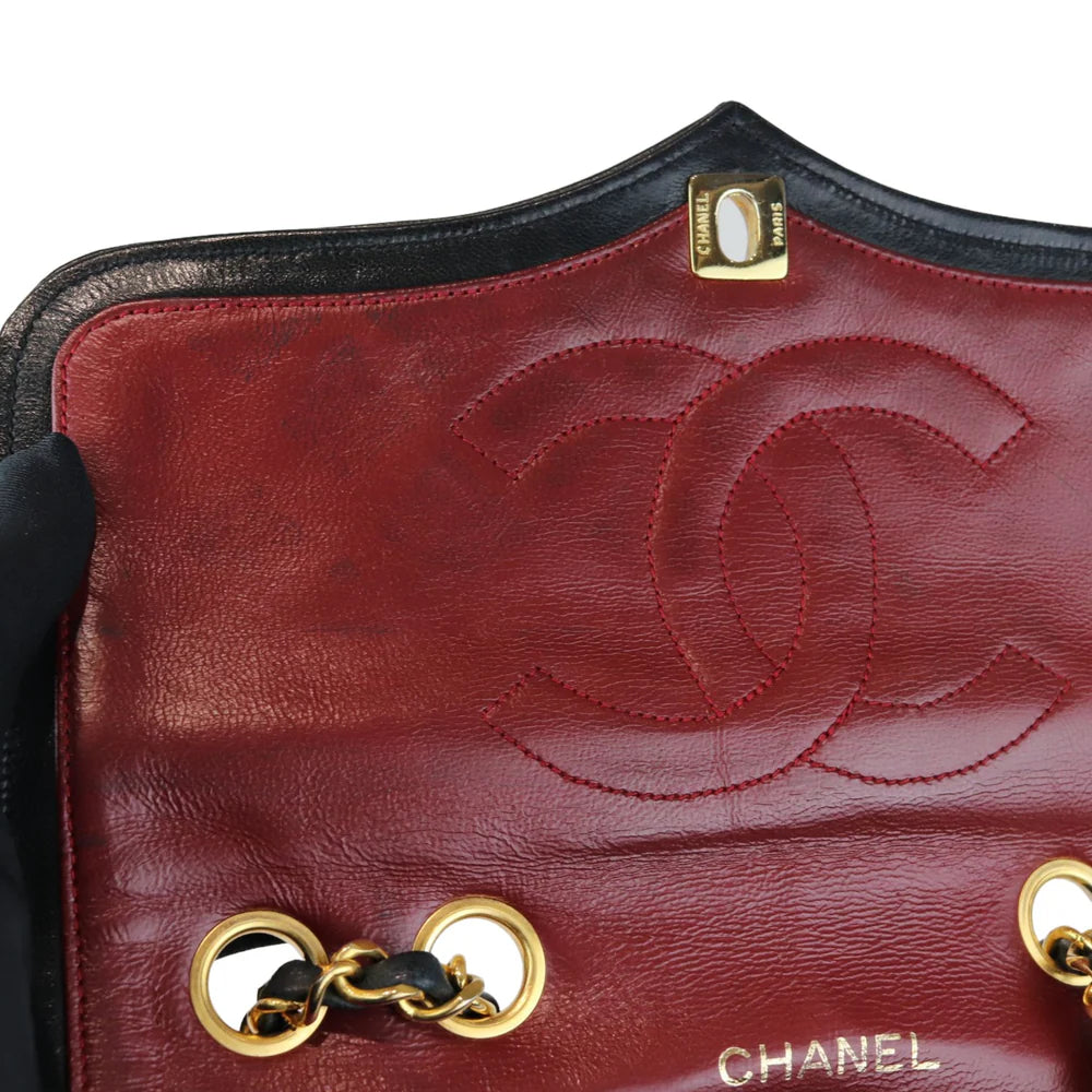 Chanel Vintage Single Flap Small Calfskin Black GHW