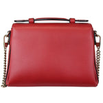 Charger l&#39;image dans la galerie, Gucci Dollar Interlocking G Top Handle Medium Calfskin Red Gold Hardware
