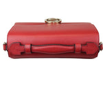 Load image into Gallery viewer, Gucci Dollar Interlocking G Top Handle Medium Calfskin Red Gold Hardware
